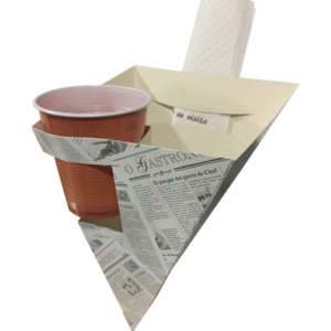 Cucuruchos con vaso 500 uds.